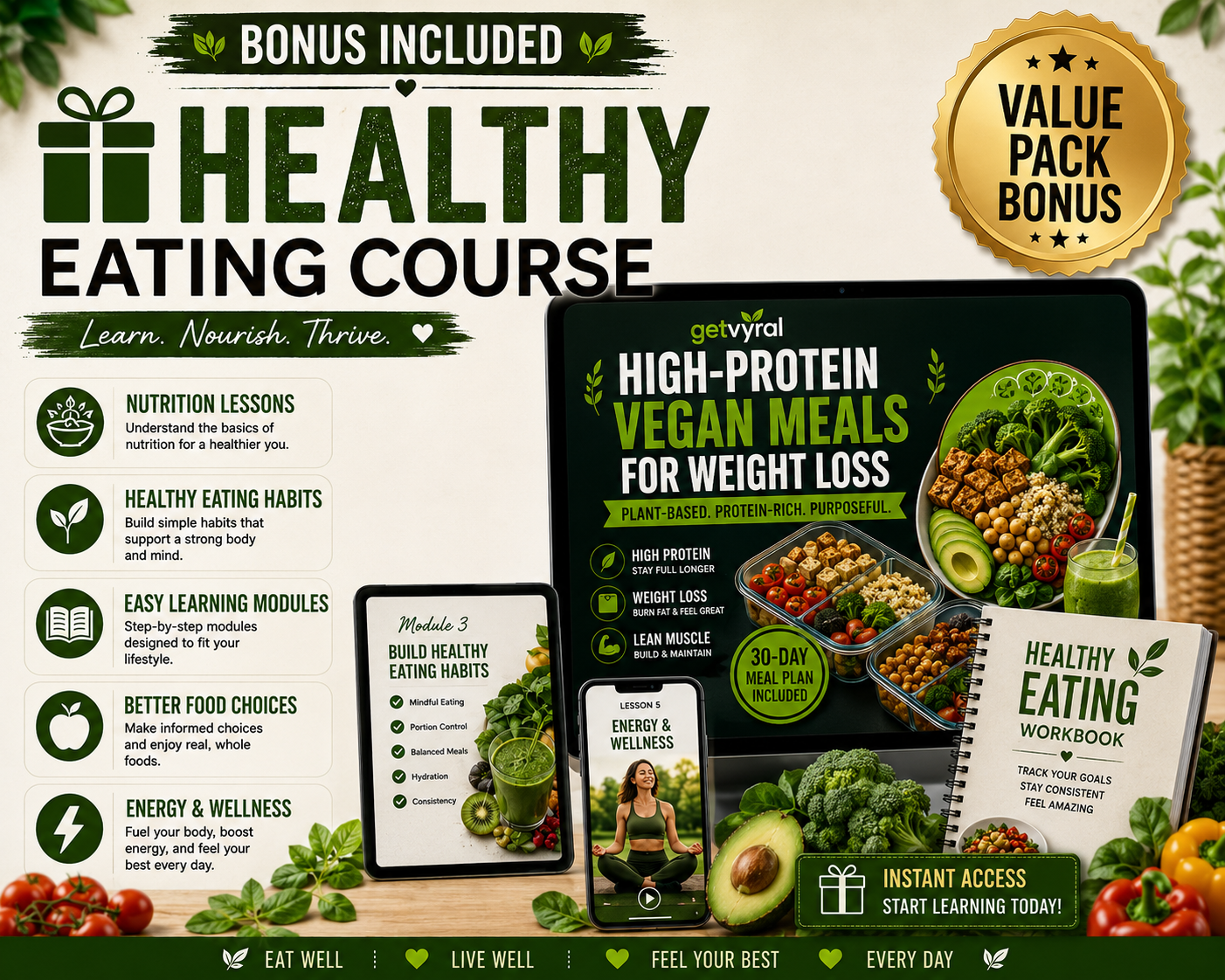 The Complete Plant-Based Cookbook - 200+ Vegan Recipes